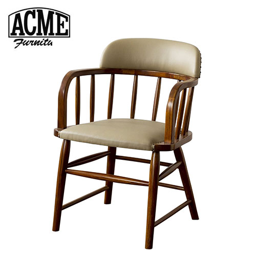 ACME FurnitureのOAKS ARM CHAIR_PVC ベージュ オーク アームチェア PVCベージュ 家具 ダイニングチェア(チェア・椅子)