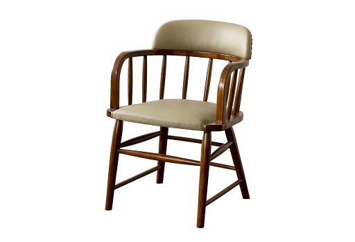 OAKS ARM CHAIR_PVC ベージュ オーク アームチェア PVCベージュ 家具 ダイニングチェア インテリア チェア チェアー いす イス 椅子 リビング ダイニングチェアー