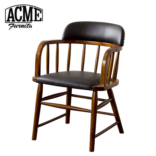 ACME FurnitureのOAKS ARM CHAIR_PVC ブラック オーク アームチェア PVCブラック 家具 ダイニングチェア インテリア チェア チェアー いす イス 椅子 リビング ダイニングチェアー(チェア・椅子)