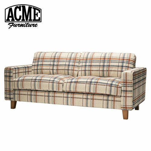 ACME FurnitureのJETTY feather SOFA 2.5SEATER AC-08 NA ジェティー フェザー ソファ 2.5人掛け ナチュラル(チェック) ソファ ソファー 2.5人掛け インテリア ソファ ソファー(ソファ)