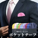 ポケットチーフ ワンタッチ チーフ 簡単 スーツ フォーマル パーティー 披露宴 イベント 講演会 ビジネス 成人式 撮影 集会 ハンカチ メンズ小物 紳士 企...