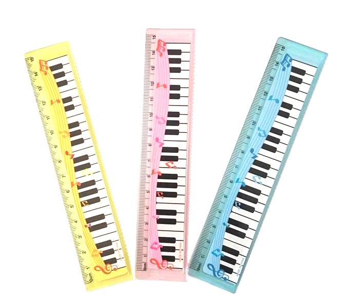 定規 鍵盤柄 楽譜柄 スケール ものさし おもしろ 雑貨 文房具 音楽 ピアノ sk-002