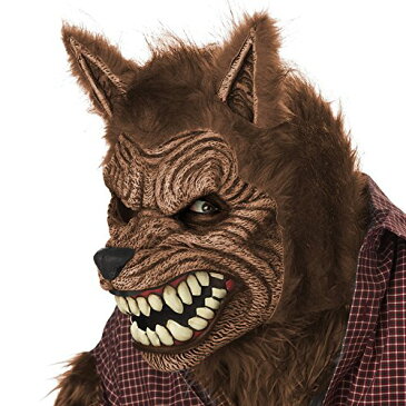 狼 オオカミ ウルフ マスク 被り物 口 動く 動物 コスプレ 仮装