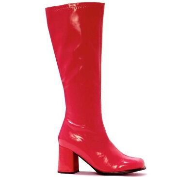 靴 レディース 大きいサイズ もある レゲエ グッズ ヒッピー ファッションPLEASER（プリーザー）製 赤のゴーゴーブーツ レゲエ/ファッション ハロウィン