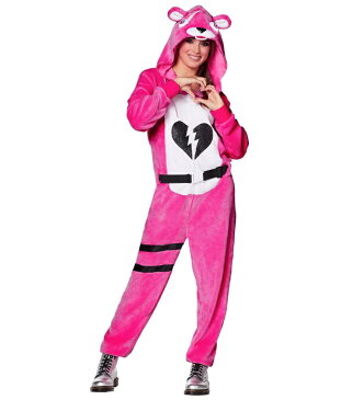 ハロウィン コスプレ ピンクのクマちゃん コスチューム 服 フォートナイト Fortnite 大人 イベント 衣装 テレビゲーム 通常便なら送料無料