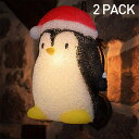 クリスマス 装飾　ランタン 飾り デコレーション ペンギン ポーチライトカバー 玄関 インテリア その1