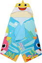 Baby Shark フード付きバスタオル ラップタオル 子供用 プール ビーチ お風呂 ポンチョ 通常便は送料無料