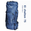 登山リュック El Chalten 75L 大型 大きい とても丈夫 キャンプ 山小屋泊 アウトドアギア トレッキングパック 大容量 リュックサック 2WAYS...