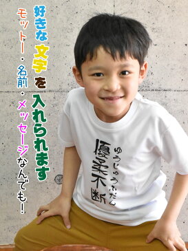 お試し名入れTシャツ!好きな文字を入れられる和風フォントのお名前入り半袖Tシャツ!コットンかドライ素材か選べる!親子兄弟でリンクコーデ/子供服/キッズ服/ジュニア服/レディース/メンズ/出産祝い/親子ペアルック/兄弟ペアルック