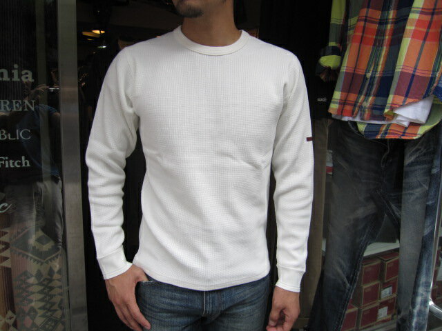 SMART SPICE(スマートスパイス)SOLID THERMAL CREW NECK TEE (ソリッド サーマル クルーネックTシャツ)【ソリッドカラー サーマルロングTシャツ】メンズサーマル 男女兼用 大きなサイズあり2018~2019年モデル