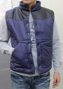 SMART SPICE(X}[gXpCX)LEATHER YOKE DOWN VEST(U[V_[[N ȃxXg)݂̂gȓ U[/iC _ExXgyNAVYzH~~tf