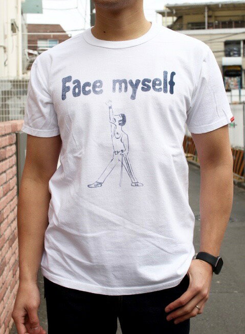 楽天アコースティックSMART SPICE（スマートスパイス）FACE MYSELF TEE【首の伸びない丈夫な日本製7ozTシャツ】【米綿を和歌山の織り機で肉厚7ozに紡績】丈夫 日本製 丸胴ボディ 頑丈メンズTシャツ レディースTシャツ ユニセックス 大きなサイズあり再入荷! 送料無料