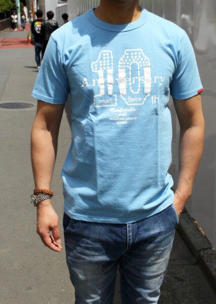 SMART SPICE(スマートスパイス)10th ANNIVERSARY TEE丈夫 日本製 メンズTシャツ レディースTシャツ ユニセックス あす楽対応 送料無料