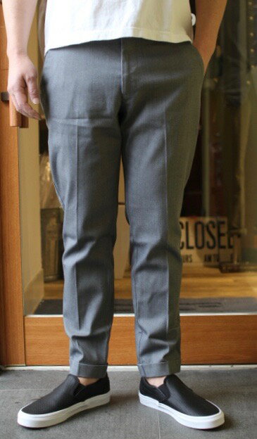 CONTRIVANCE(コントライバンス)STRETCH DENIM ANKLE TROUSERS (アンクル丈 ストレッチデニム トラウザース )【日本製クロキデニム 日本縫製ハンドメイド】新色STEEL GREY 送料無料 あす楽対応2022年製作分販売開始!