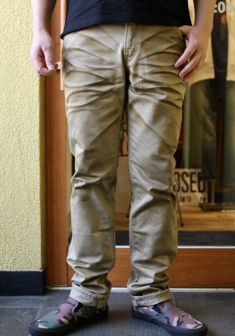 BLUE WAY(ブルーウェイ)ENGINEER IN REGULAR CHINO PANTS/sweeper dye(M1632 エンジニア インカット レギュラーストレート チノパン/スイーパーダイ)少量制作 ハンドメイド 新作チノ