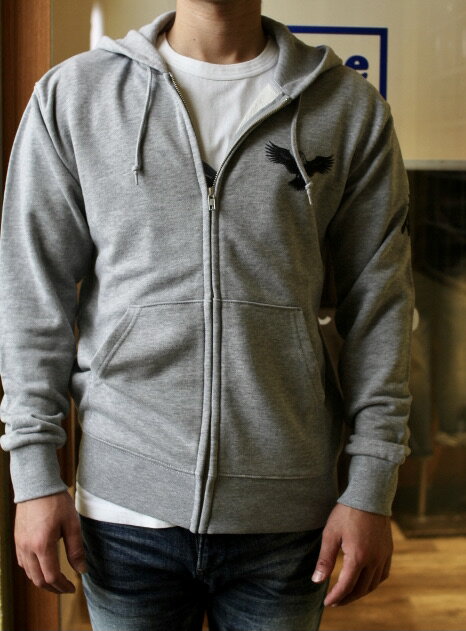 ACOUSTIC(アコースティック)FREEDOM 9.7OZ MIDWEIGHT SWEAT ZIP HOODY(9.7オンス ミッドウェイト スウェットジップフーディ)頑丈パーカ 2色展開【柔らか上質吊り編み 丈夫スウェット生地】特大サイズ(XXL)あり 男女兼用 2021~2022年新作 送料無料