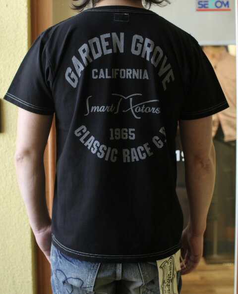 楽天アコースティックSMART SPICE（スマートスパイス）GARDEN GROVE TEE【首の伸びない丈夫な日本製7ozTシャツ】【頑丈な米綿を和歌山の織り機で肉厚7ozに紡績】丈夫 日本製 丸胴ボディ 高級Tシャツ頑丈メンズTシャツ 特大サイズ（3L）あり2024年新作 2色展開 送料無料