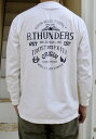 ACOUSTIC(アコースティック)ROLLING THUNDERS L/S TEE(頑丈なロングTシャツ)【絶対に首の伸びない丈夫なロングTシャツ】ユニセックス 特大サイズあり首伸びない 頑丈ロングTシャツ新作あす楽対応 最終入荷! 送料無料