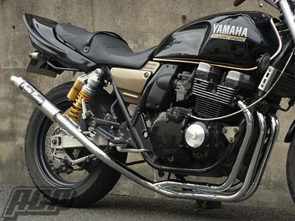 プリティー製 XJR400 4HM 極 タイプ2 4-2-1 マフラー メッキ