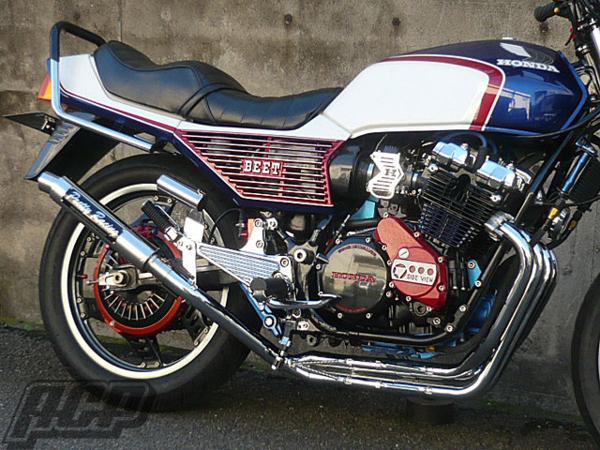 乐天商城 - HONDA CBX400F プリティー製 極(タイプ1) 4-2-1 マフラー メッキ [CBX400F] ホンダ