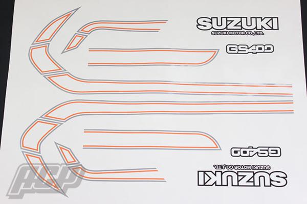 Rakuten - SUZUKI GS400 E2タイプ ラインステッカーセット 黒ベース [GS400] ACP スズキ