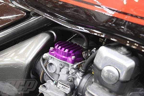 Rakuten - ゼファー400/χ ビレット キャブレター トップ カバー パープル