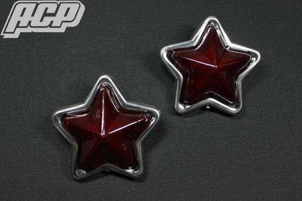 Rakuten - 汎用 星型マーカーランプ(レッド)新品 ドレスアップアクセサリー