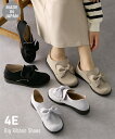 【6/28 10:00〜7/12 9:59 SALE】カジュアルシューズ 靴 4E 幅広 ゆったり ワイド 大きいサイズ 日本製 国産 ビッグリボン 軽量 カジ...