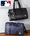 バッグ(鞄) MLB エムエルビー 大容量 2WAY ボストン ショルダー ドジャース ヤンキース 出張 外出 大きい 旅行 肩掛け 遠征 部活 野球 (アクアカルダ)