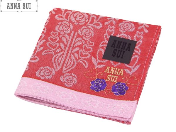 【超特価】アナスイ　ANNA SUI　ハンカチ無料ラッピング指定可　明日楽対応商品　AS0199　【　ギフト　プレゼント　ブランド　定番　】