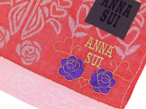 【超特価】アナスイ　ANNA SUI　ハンカチ無料ラッピング指定可　明日楽対応商品　AS0199　【　ギフト　プレゼント　ブランド　定番　】