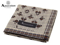 アクアスキュータム　Aquascutum　ハンカチ無料ラッピング指定可　明日楽対応商品　AQU009　【　ギフト　プレゼント　ブランド　定番　メンズ　】