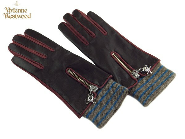 ヴィヴィアンウエストウッド Vivienne Westwood 羊革手袋無料ラッピング指定可 明日楽対応商品 v1269 【 オーブ てぶくろ ギフト ブランド 革 レザー 防寒 レディース 】
