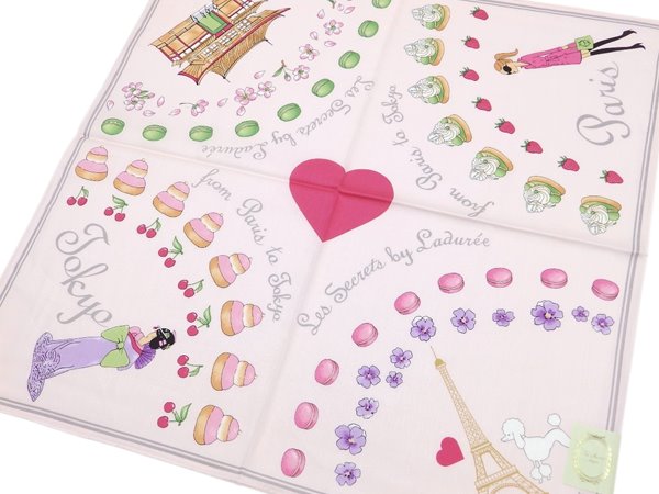 ラデュレ　LADUREE　ハンカチ無料ラッピング指定可　明日楽対応商品　LDR014　【 ...