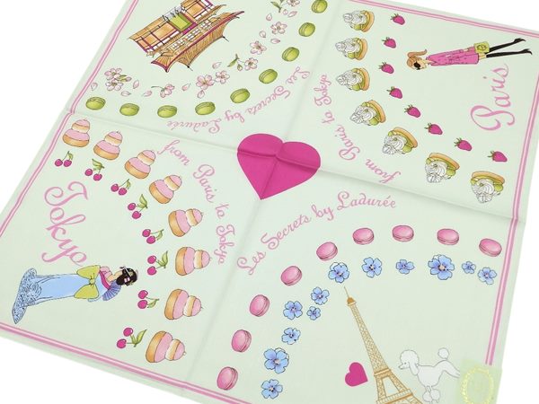 ラデュレ　LADUREE　ハンカチ無料ラッピング指定可　明日楽対応商品　LDR015　【 　ギフト　プレゼント　ブランド　定番　スクレ・ラデュレ　】 2