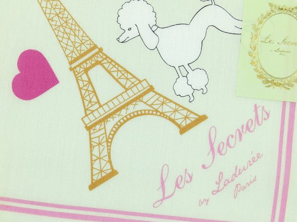 ラデュレ　LADUREE　ハンカチ無料ラッピング指定可　明日楽対応商品　LDR015　【 　ギフト　プレゼント　ブランド　定番　スクレ・ラデュレ　】 3