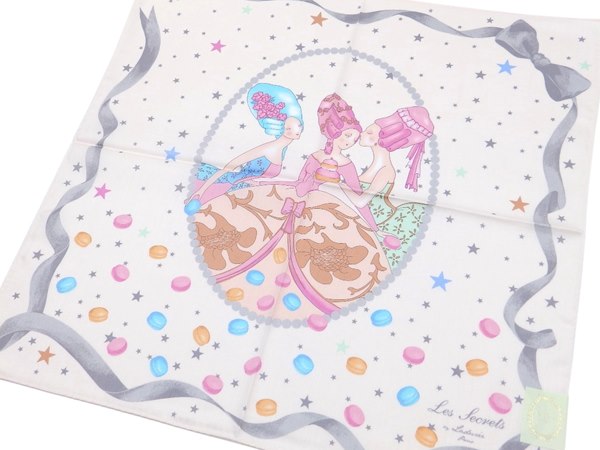 ラデュレ　LADUREE　ハンカチ無料ラッピング指定可　明日楽対応商品　LDR019　【 　ギフト　プレゼント　ブランド　定番　スクレ・ラデュレ　】 2