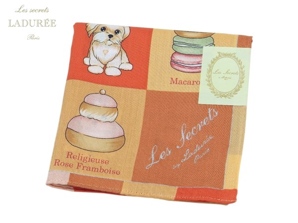 【特別提供品】ラデュレ LADUREE ハンカチ無料ラッピング指定可 明日楽対応商品 LDR035 【 ギフト プレゼント ブランド 定番 スクレ・ラデュレ 】