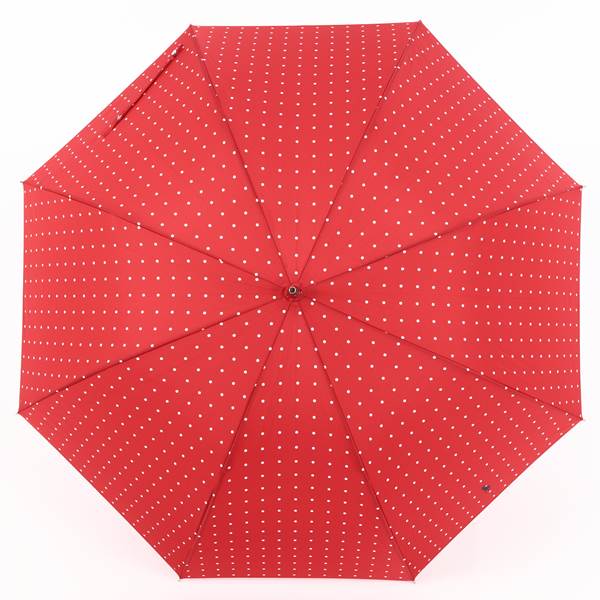 acropのラルフローレン RALPH LAUREN ポロ POLO ポニー 長傘 雨傘 ブランド 傘 ワンタッチ ジャンプ式 軽量 高級 ギフト プレゼント 贈り物 おしゃれ ドット レッド 赤 レディース 婦人傘 傘寿 きれいめ 上品 華やか ロゴ 人気 無料ラッピング指定可｜アングル3