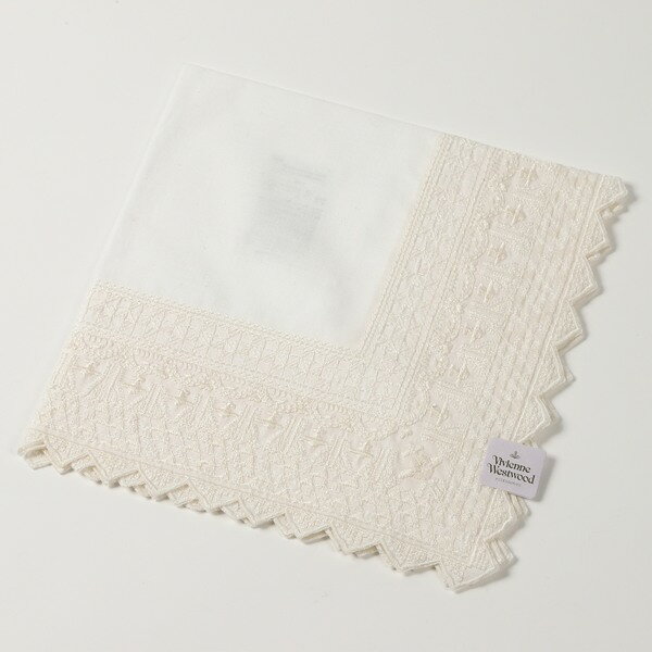 ヴィヴィアンウエストウッド　Vivienne Westwood　刺繍ハンカチ無料ラッピング指定可　明日楽対応商品　v5897　【　ギフト　プレゼント　ブランド　定番　】