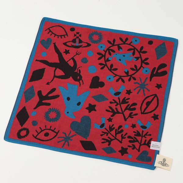 ヴィヴィアンウエストウッド　Vivienne Westwood　大判ガーゼハンカチ無料ラッピング指定可　明日楽対応商品　v5909　【ギフト　プレゼント　ブランド　定番　】