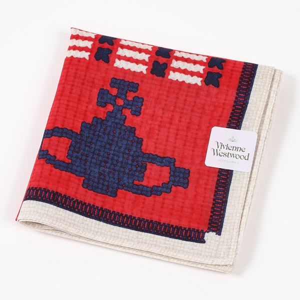 ヴィヴィアンウエストウッド　Vivienne Westwood　ハンカチ無料ラッピング指定可　明日楽対応商品　v6019　【　ギフト　プレゼント　ブランド　定番　】