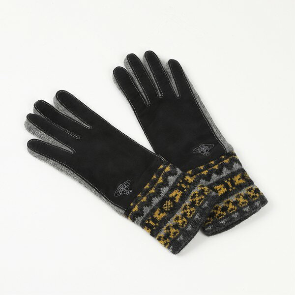 【レビュー特典対象商品】ヴィヴィアンウエストウッド　Vivienne Westwood羊革コンビ手袋　v6059無料ラッピング指定可　明日楽対応商品..