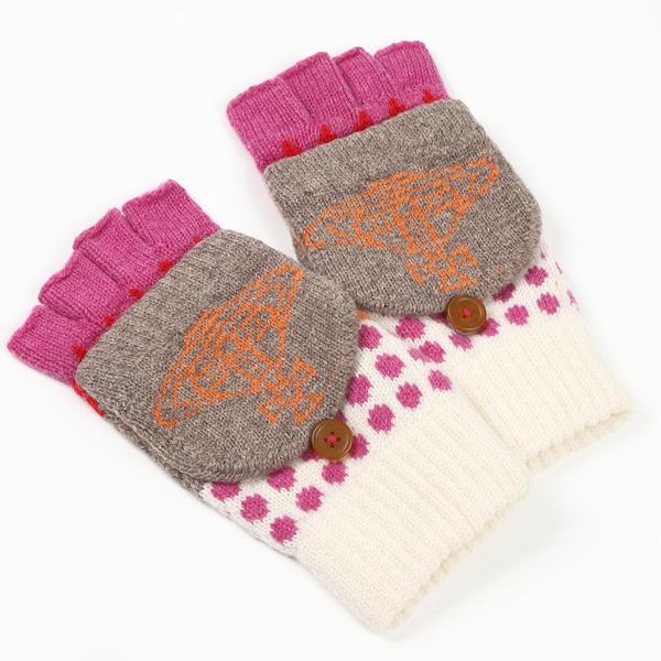 【レビュー特典対象商品】ヴィヴィアンウエストウッド　Vivienne Westwood2WAYウール100％手袋　v6091無料ラッピング指定可　明日楽対..