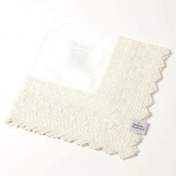 ヴィヴィアンウエストウッド　Vivienne Westwood　刺繍ハンカチ無料ラッピング指定可　明日楽対応商品　v5897　【　ギフト　プレゼント　ブランド　定番　】