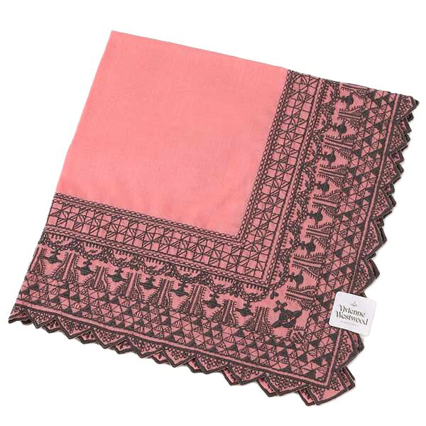 ヴィヴィアンウエストウッド　Vivienne Westwood　刺繍ハンカチ無料ラッピング指定可　明日楽対応商品　v5895　【　ギフト　プレゼント　ブランド　定番　】