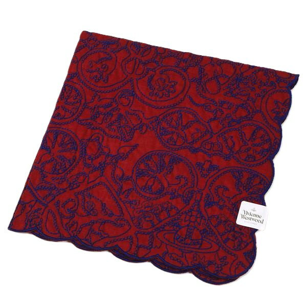 ヴィヴィアンウエストウッド　Vivienne Westwood　刺繍ハンカチ無料ラッピング指定可　明日楽対応商品　v5894　【　ギフト　プレゼント　ブランド　定番　】