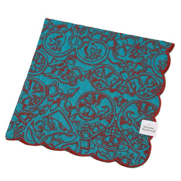 ヴィヴィアンウエストウッド　Vivienne Westwood　刺繍ハンカチ無料ラッピング指定可　明日楽対応商品　v5893　【　ギフト　プレゼント　ブランド　定番　】