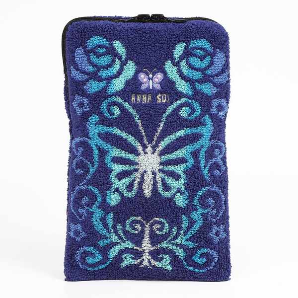 アナスイ　ANNA SUI　ペットボトルケース　AS6454　無料ラッピング指定可　明日楽対応商品　【　ギフト　プレゼント　ブランド　蝶　薔薇　タオルハンカチ　ファスナー付きタオル　レディース　】