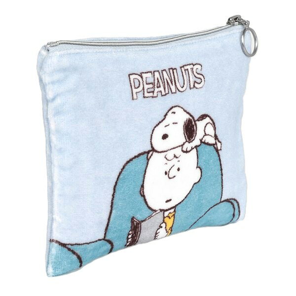 Rakuten - スヌーピー PEANUTS ポーチ ハンカチポーチ タオルポーチ ブランド 小物入れ かわいい 化粧ポーチ メイクポーチ 旅行 収納 トラベル コンパクト おしゃれ プレゼント ギフト 持ち歩き 軽量 キャラクター 整理 女性 レディース サックス 水色 花柄 人気 無料ラッピング指定可